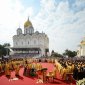 В день памяти святого равноапостольного князя Владимира Предстоятели Александрийской и Русской Православных Церквей совершили Литургию на Соборной площади Московского Кремля