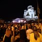 Восемь архипастырей возглавили главное богослужение Царских дней - ночную литургию у Храма на Крови