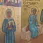 В соборе в Грузии облили краской икону блаженной Матроны Московской со Сталиным